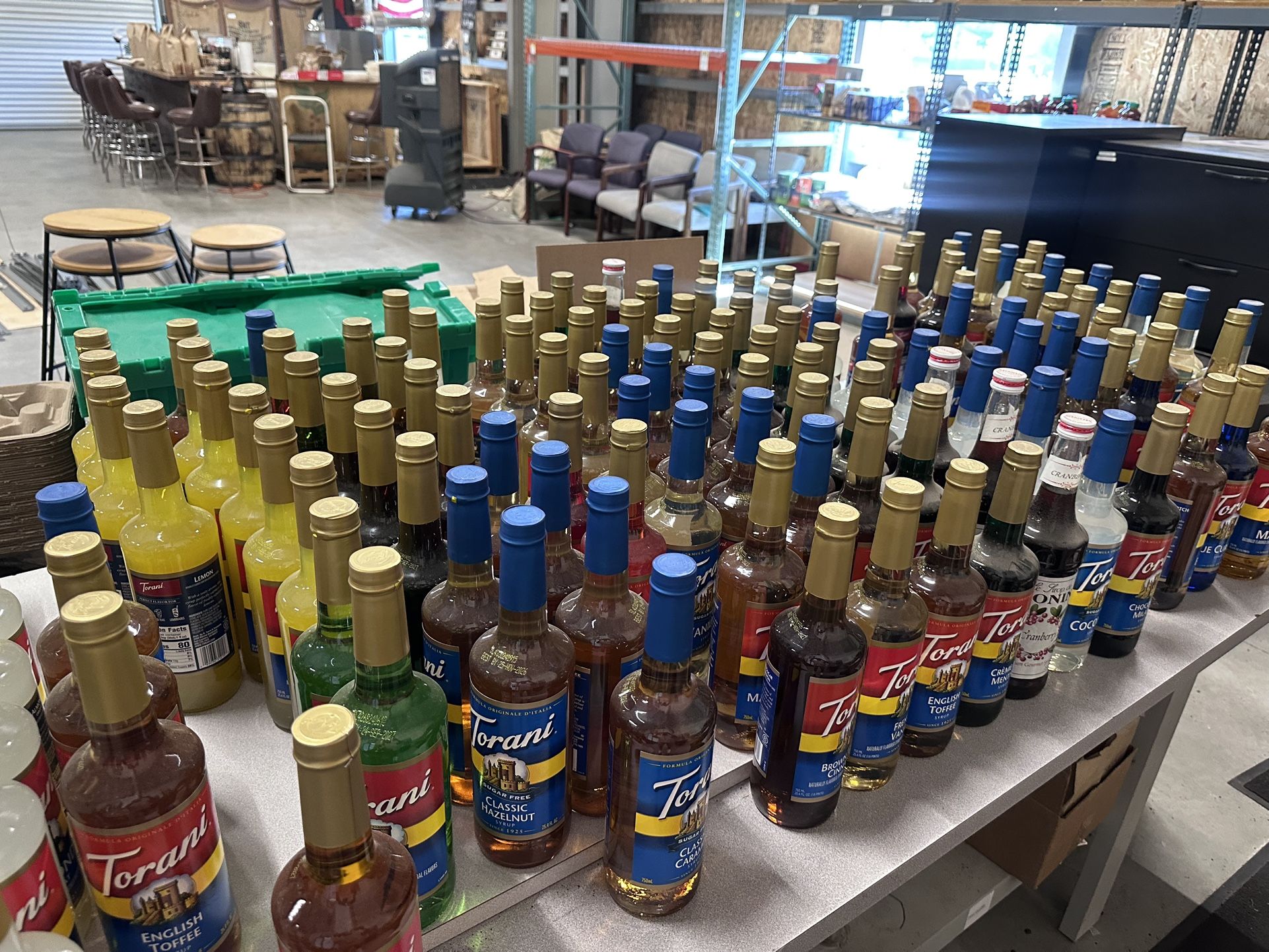 Torani Syrup bottles