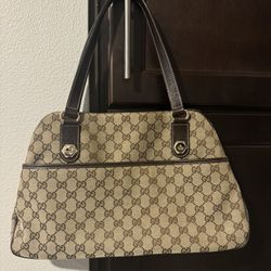 Gucci Charmy Canvas Handbag