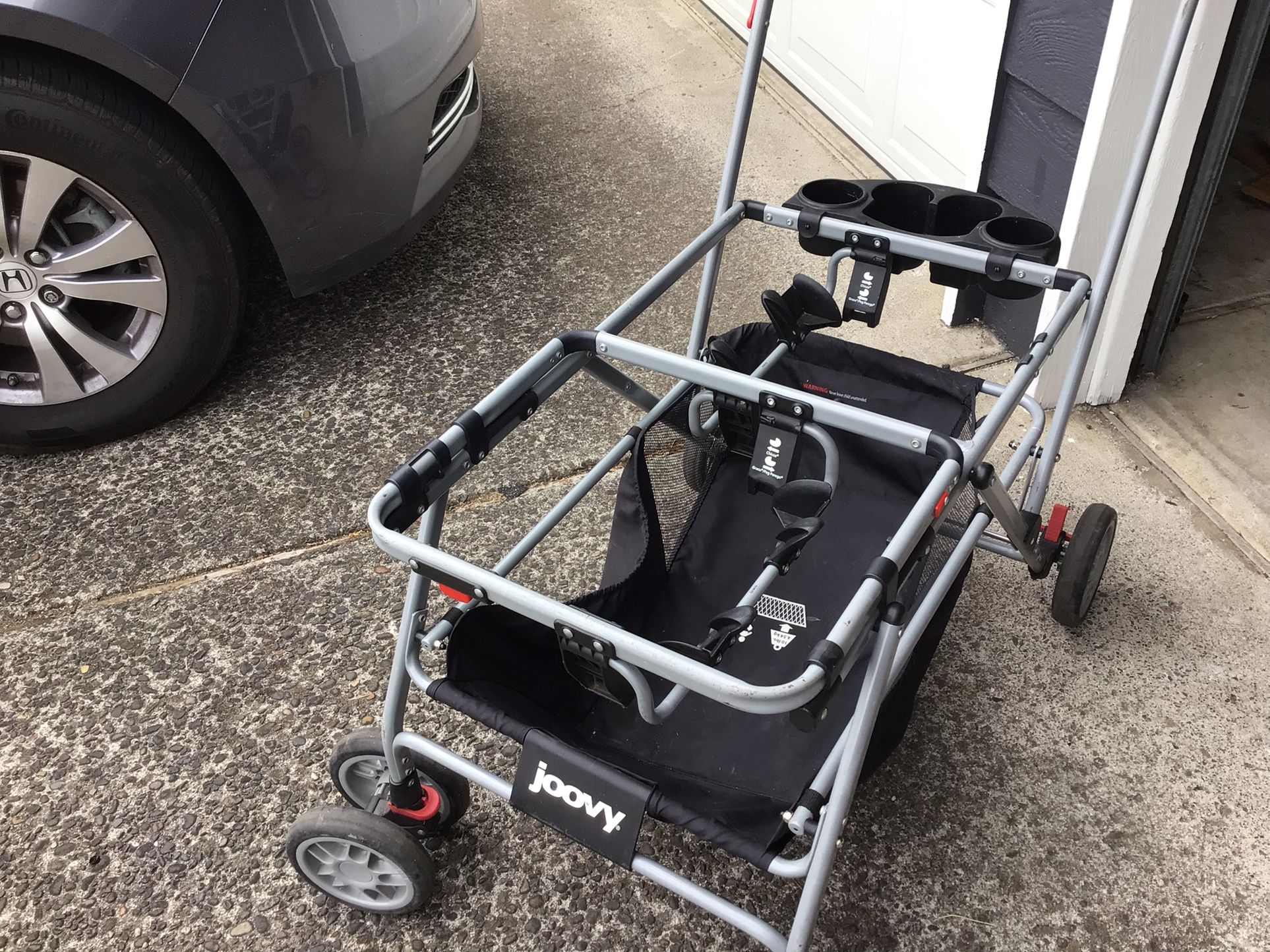 Joovy Double Car Seat Carrier Stroller