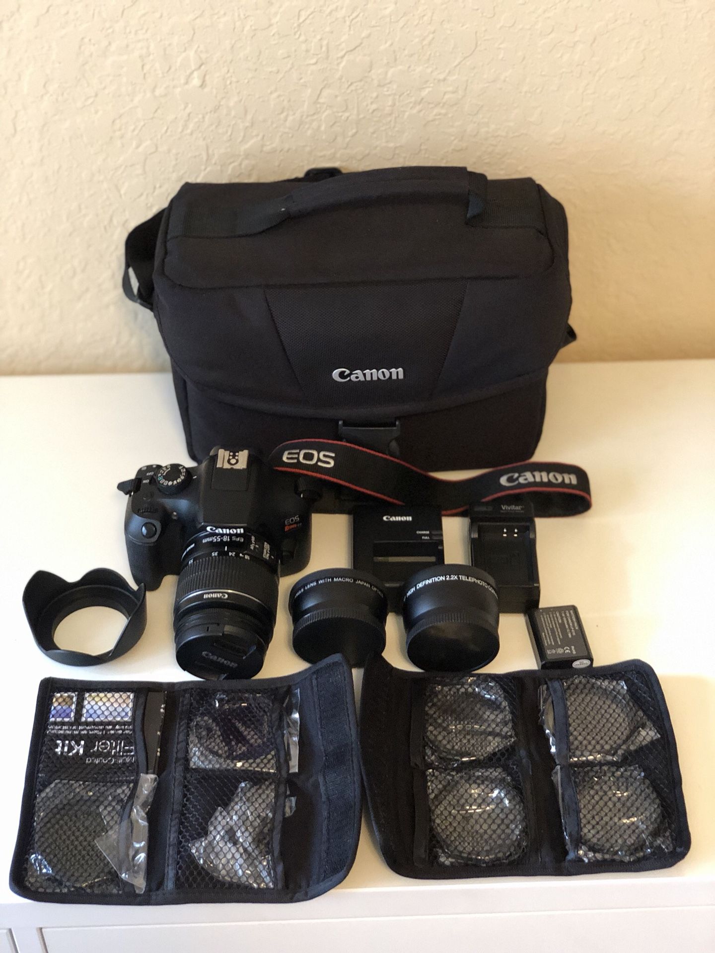 Canon EOS REBEL T6 W/ Extras