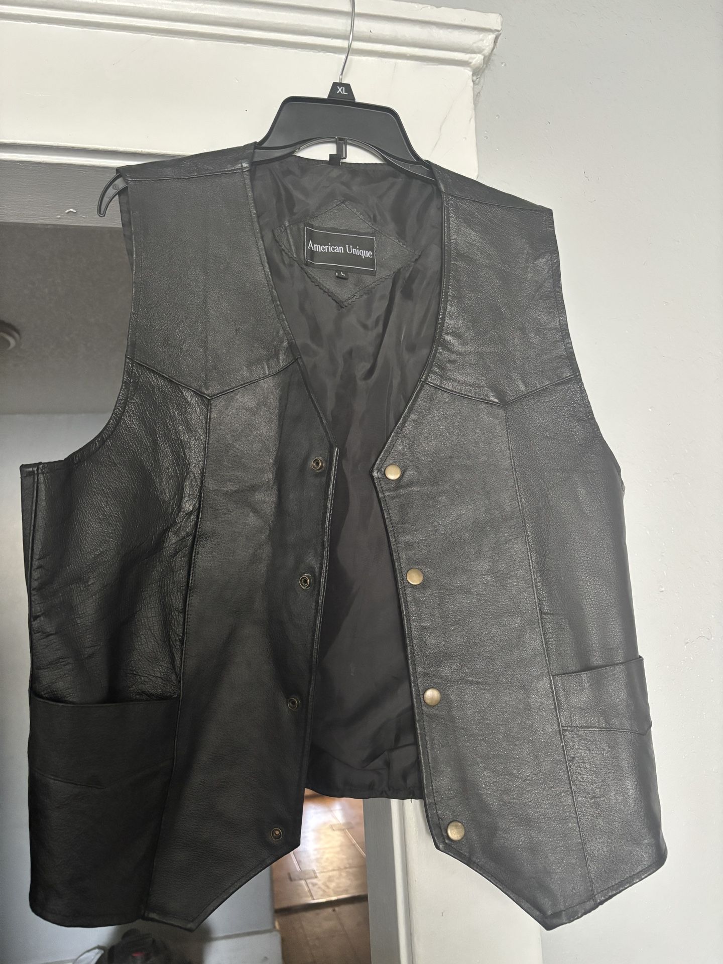 American Unique Leather Vest