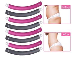 New! Fitness Exercise Weighted Hoop,8 Sections Adjustable Exercise Hoop for Adults ,Professional Soft Workout Hoop for Exercise, Dance, Fitness & Fun