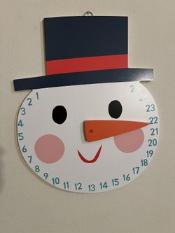 Snowman Countdown Calendar 