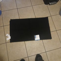 Accent Rug 17" By 30 " Solid Black