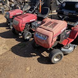 Riding Lawnmowers. One Is Troybuilt And Thee Yard Machines. Also Thee Edgers. All For Parts Or You Can Fix. 