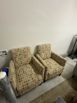 2 living room chairs $60 obo