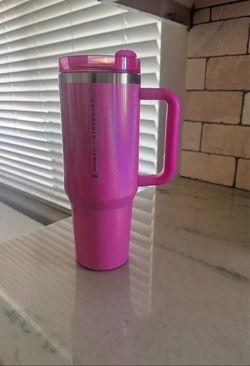 Pink Stanley Starbucks cup new with straw $10 price is firm