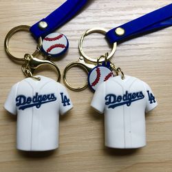Two (2) Dodgers #5 Corey Seager & #10 Turner 3D Keychains