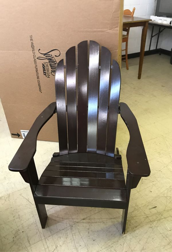 Adirondack Chair Wood Brown Patio Furniture Outdoor for 