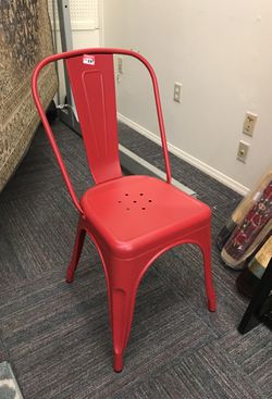 New Red Metal Chair