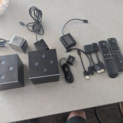 2 Amazon Fire TV Cubes  -1st and 2nd Gen