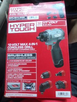4 in 1 drill with battery and charger brand new unopened