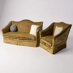 Vintage Gold Sofa Set