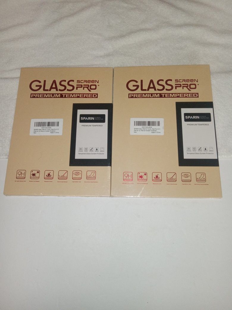 2 Brand New Sealed Sparin Glass Screen Pro Premium Tempered Screen Protectors (2 Each = 4 Total)