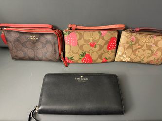Coach wristlet and Kate Spade Wallet