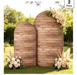 Wooden Arch Backdrop Covers - 6 ft and 7 ft
