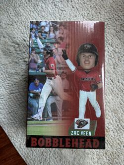 Fresno Grizzlies Zac Veen Milb Bobblehead Rockies # 1 prospect 