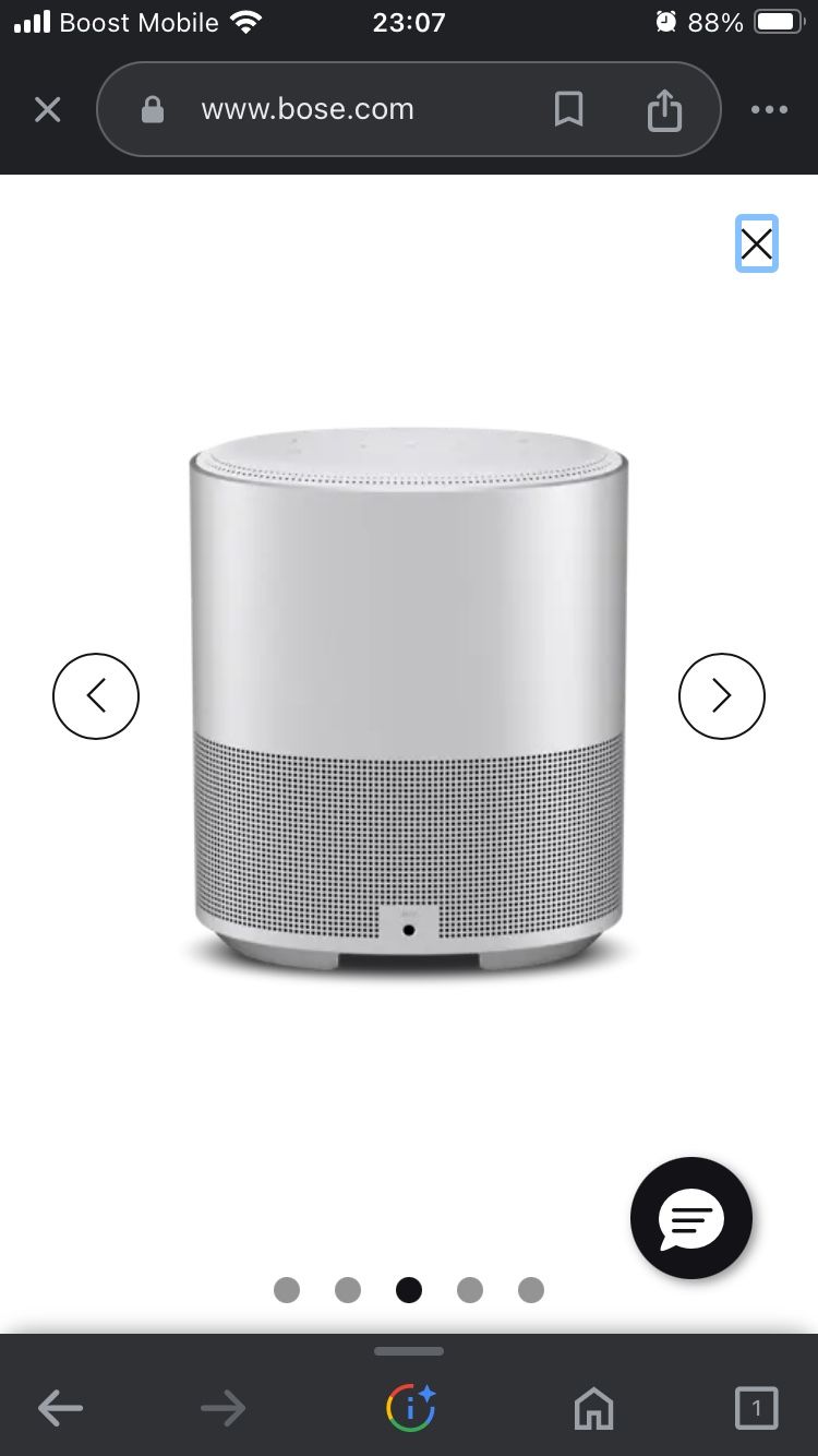 Lux Silver Bose Smart Speaker 500 With Power Cord 