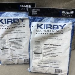 New-Never Opened 2 Packs Of Kirby Micron Magic Vacuum Bags-3 In Each Pack