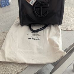 Melissa x Telfar Medium Black Jelly Shopping Bag