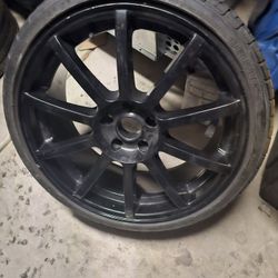 19 Inch Rims And Tires Good Condition 5x114 Bolt Pattern