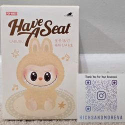 Labubu have a seat vinyl plush blind box