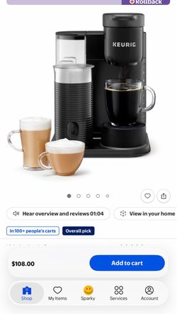 Like new n coffee keurig with frother