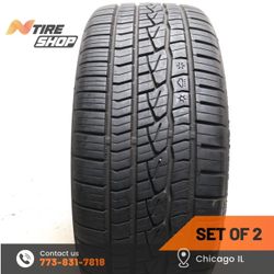 Set of 2 Used  9/32  245/45ZR18  100Y  Continental  ControlContact Sport SRS Plus