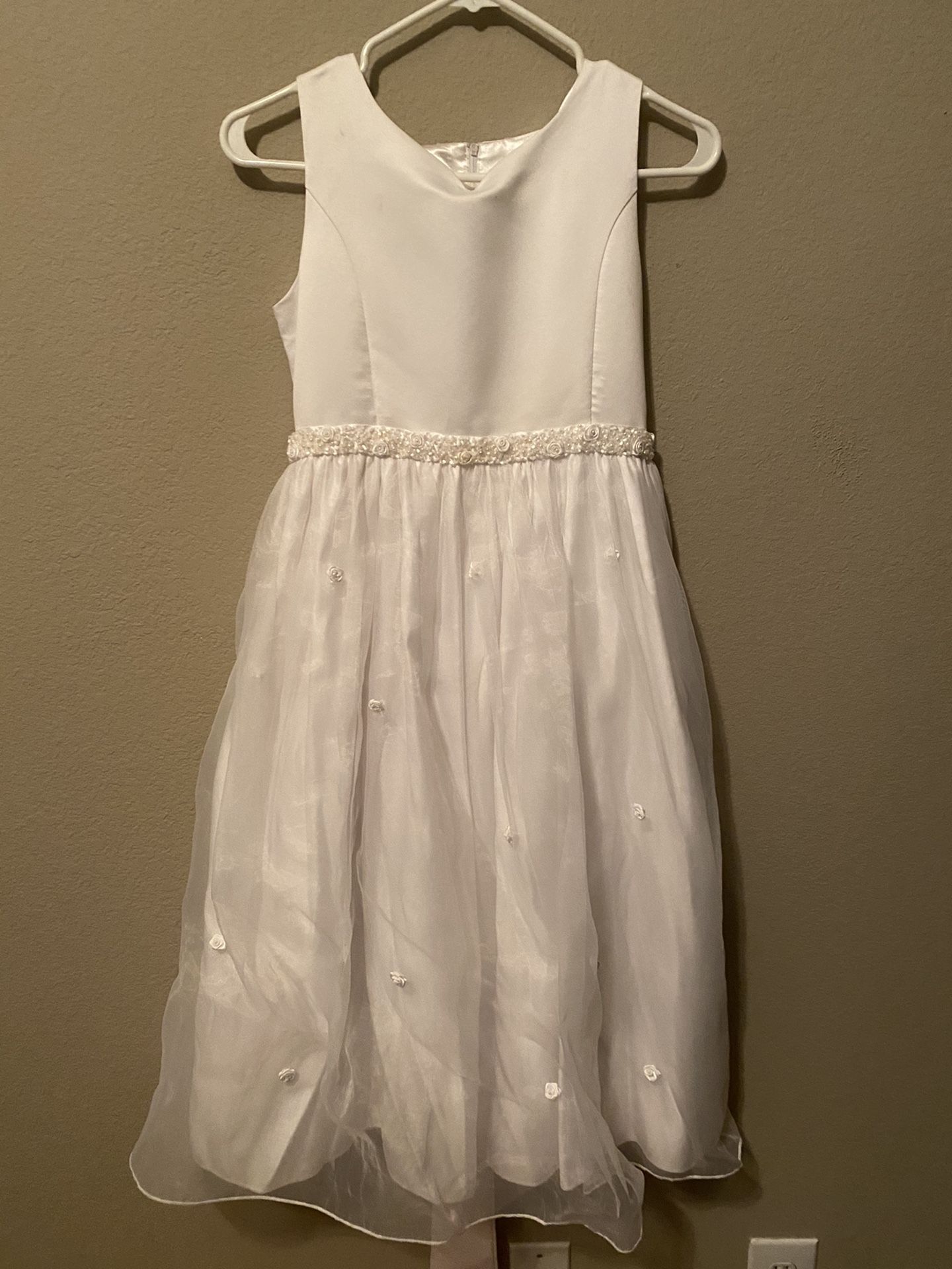 Flower Girl, Formal, Easter Dress (Cinderella Brand) - Ivory, Size 12.5