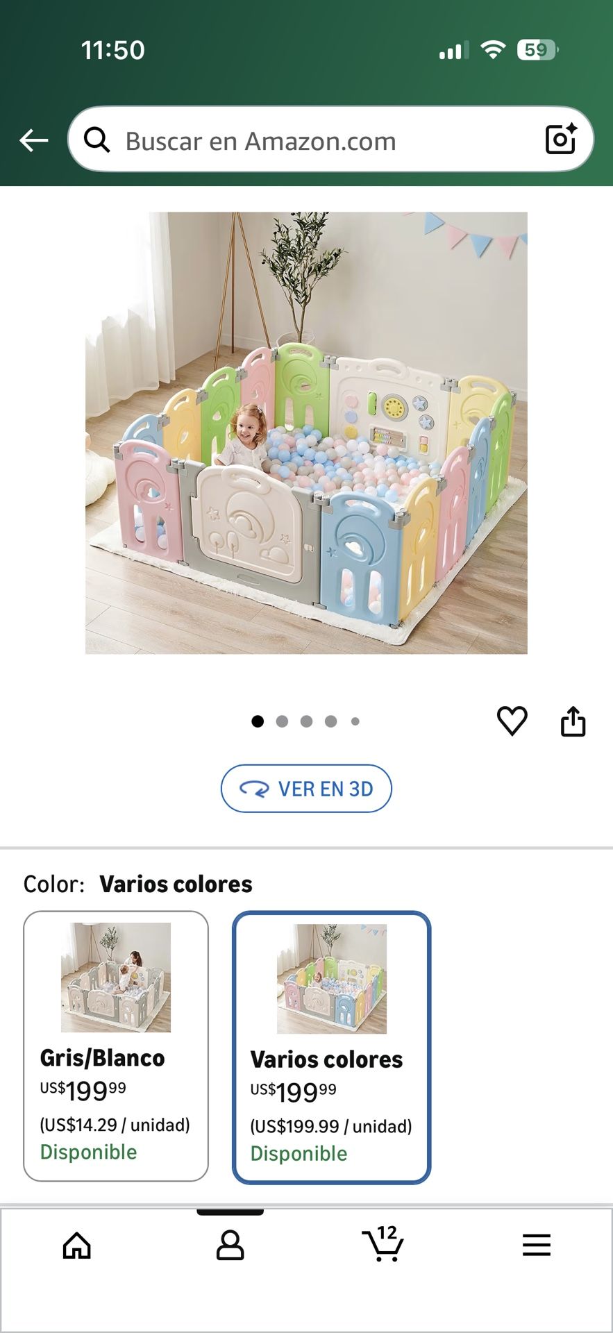 New corral Plegable/ Foldable play Pen