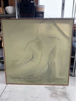 Four Hands “Woman at Rest II” by Melody Joy McMunn | 48” x 48” Framed Art Canvas