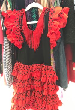 Little Girl Flamenco Dancer Costume Dress Size 4-5T