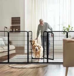 47 inch Heavy Duty Metal Dog Playpen with Gate / outdoor dog playpen / 8 panel dog playpen