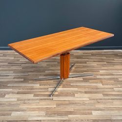 Danish Modern Teak & Steel Adjustable Table / Desk, c.1960’s - Delivery Available