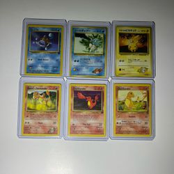 6 Vintage Pokemon TCG 