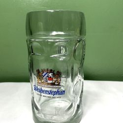 VTG Germany Weihenstephan Brewery Bayerische Staatsbrauere Glass Beer Mug Stein