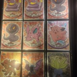 Pokemon Topps Chrome TV Series Cards (Charizard And Pikachu Foils)