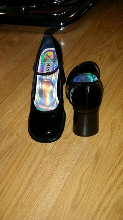 Black.mary Jane type heels...size 6 1/2...great condition!