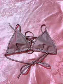 Reflective Gray Bikini Top