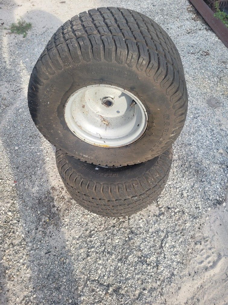 ((READ AD))((set Of TWO))((18x9.5x8 REAR craftsman/husqvarna/poulan/johndeere)) Riding Mower