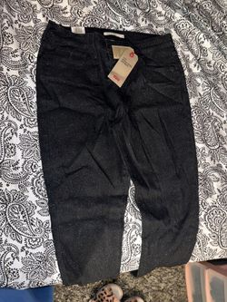 Black Glitter Levis