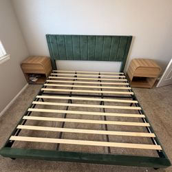 Green - Cal King Bed Frame 