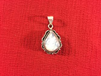 Handcrafted 925 Stamped Silver Pendant With Moonstone