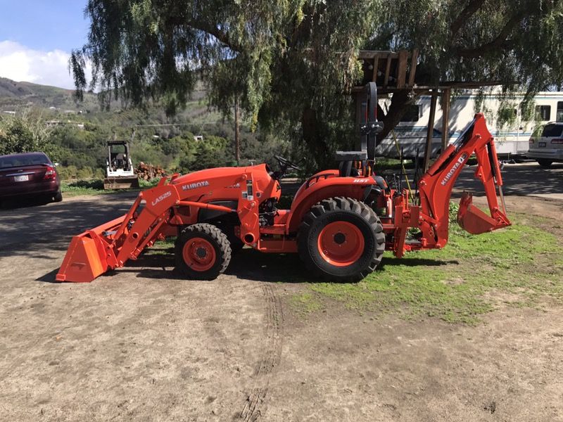 Tractor work or weed mowing