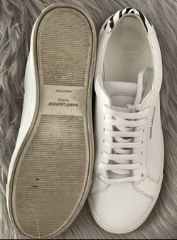 YSL White Sneakers 39-8.5