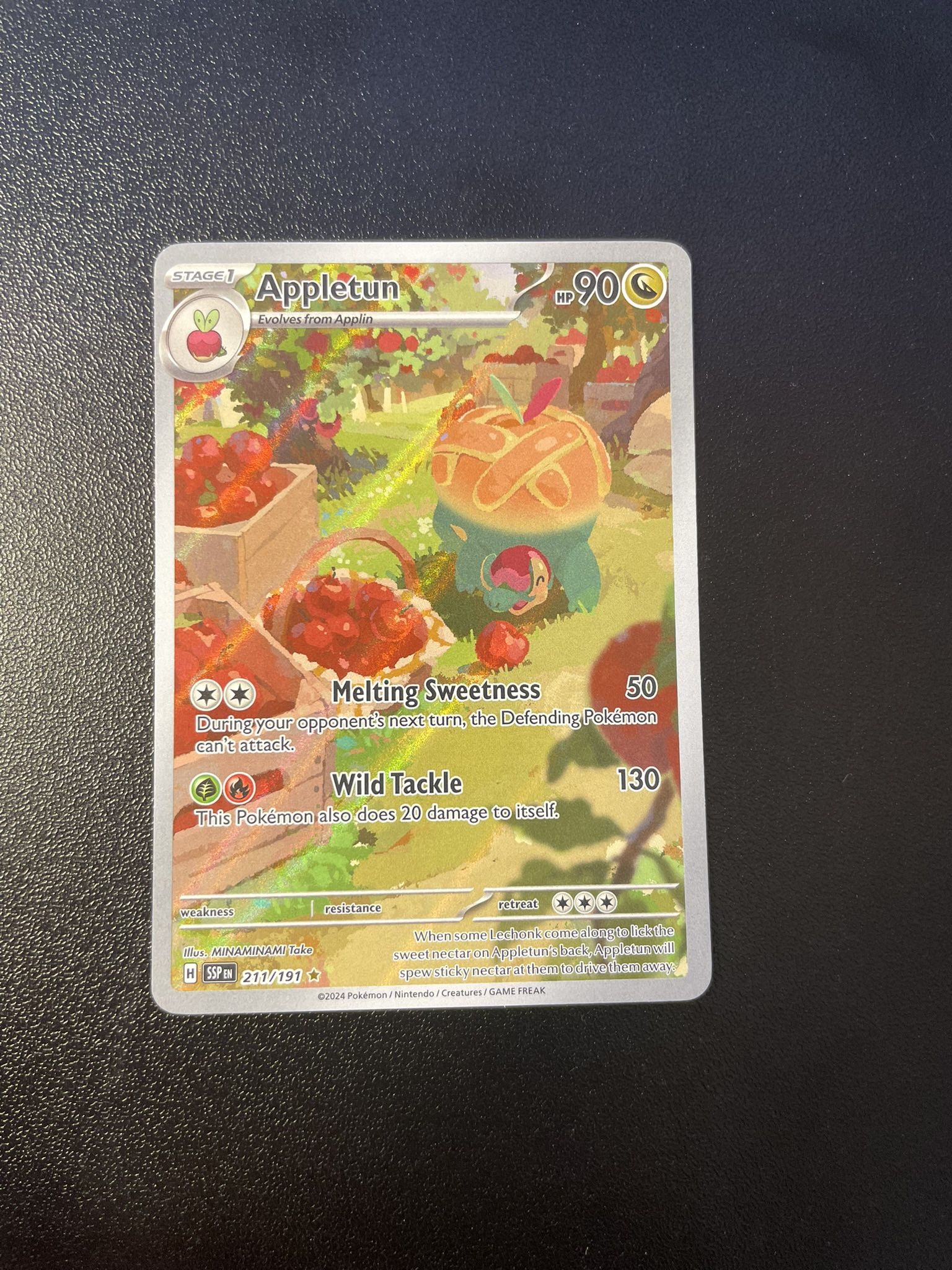 Appletun Full Art Pokemon Card