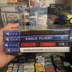 PS4 Sealed Games 