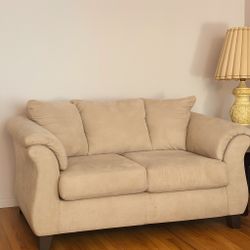 Beige Microfiber Sofa Set – 2 & 3 Seater (Can Sell Separately). $300 OBO