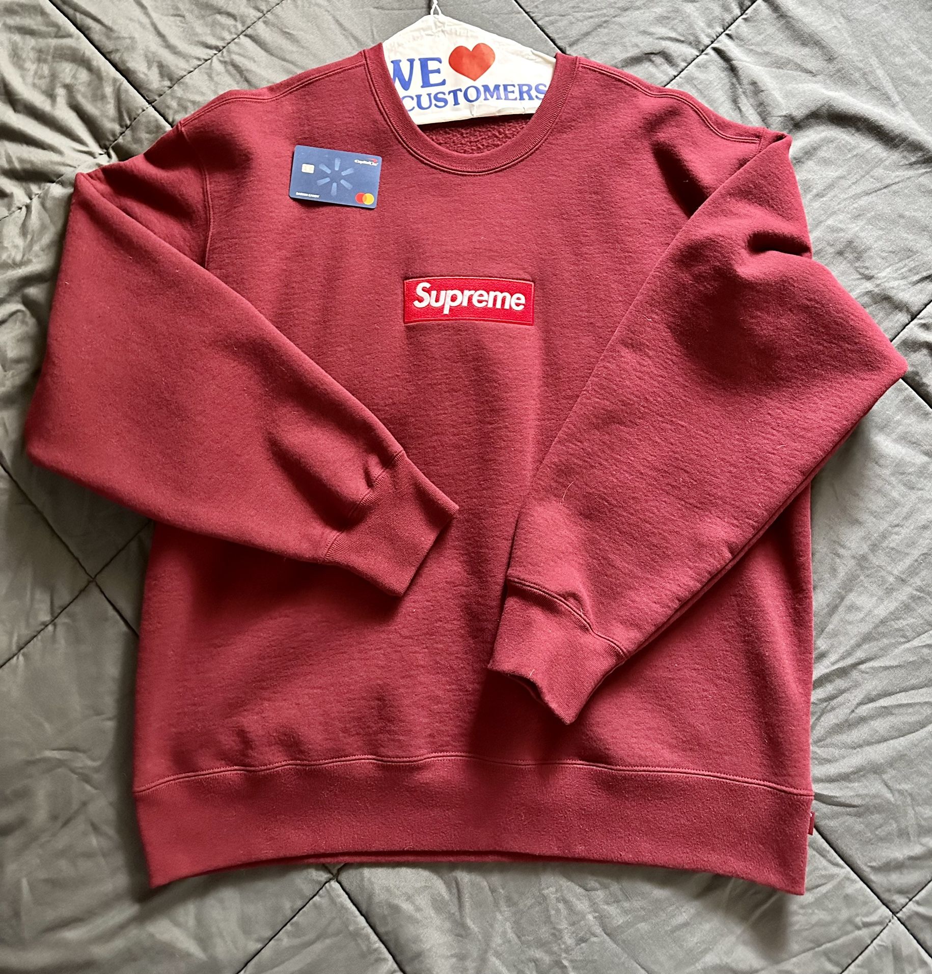 Supreme Box Logo Cardinal Crewneck for Sale in Palmdale, CA - OfferUp