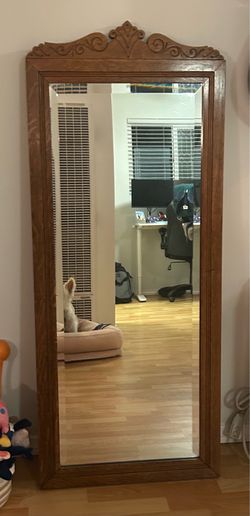 Antique Mirror - Hand Carved